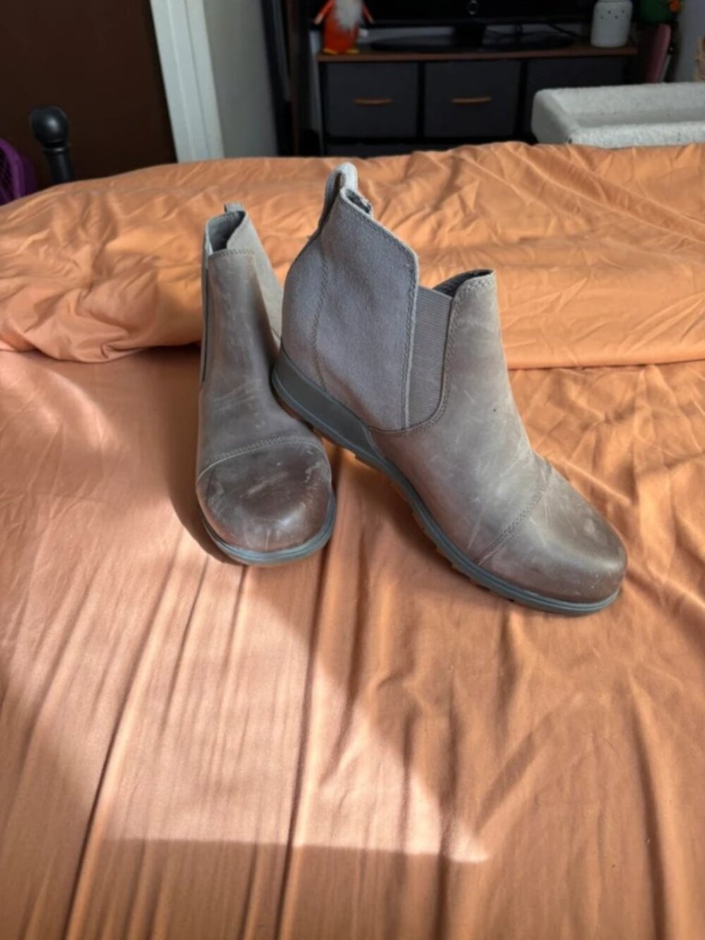 Sorel water resistant wedge boots
